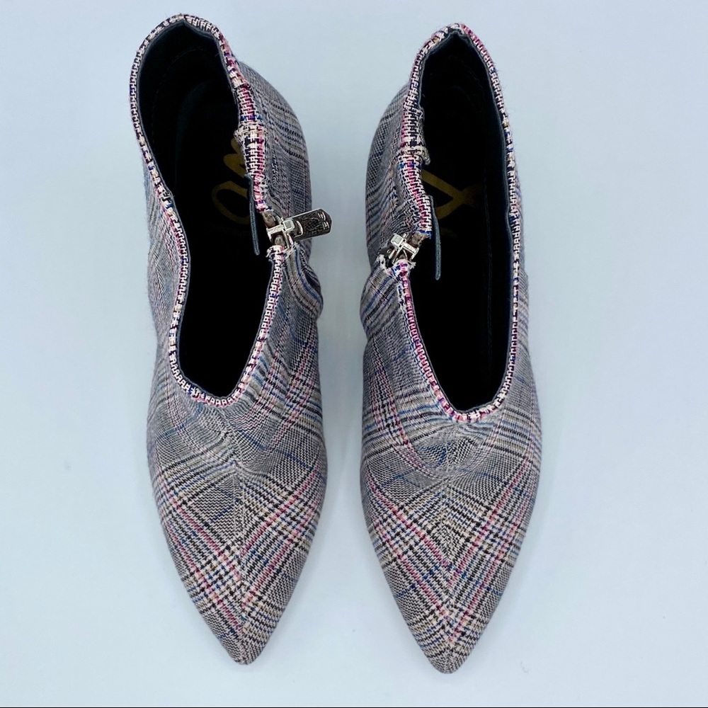Sam Edelman Hilty 2 Plaid Ankle Boot Size 6 - Picture 6 of 14